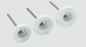 MINIATURBÜRSTEN, MICROFASER Miniaturbürsten mit Scheiben aus Microfaser – montiert für das Handstück. Ve.12St.